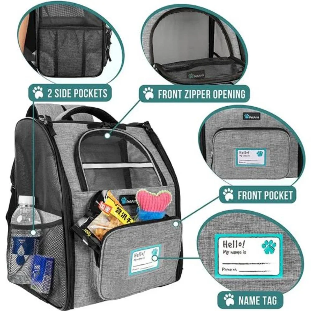 Dog Backpack Carrier for Small Large Cat, Pet, Puppies, Ventilated Pet Backpack